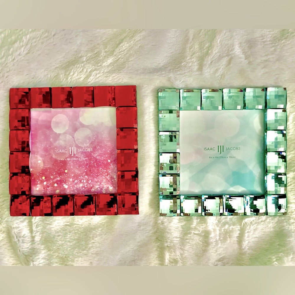 *NEW* Isaac Jacobs Jewel Frames (set of 2 - red and green)